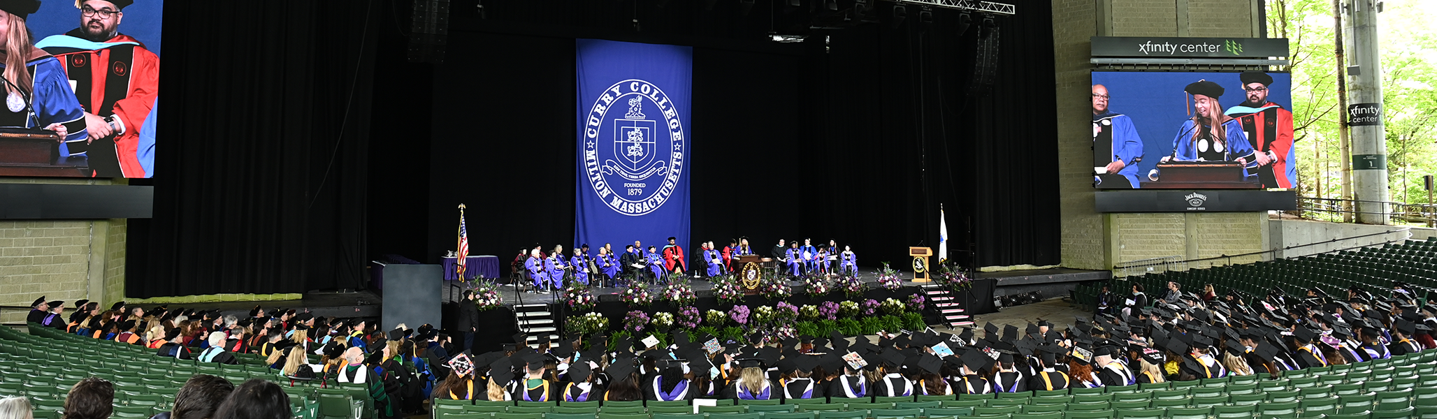 Curry College holds Commencement ceremony at Xfinity Center