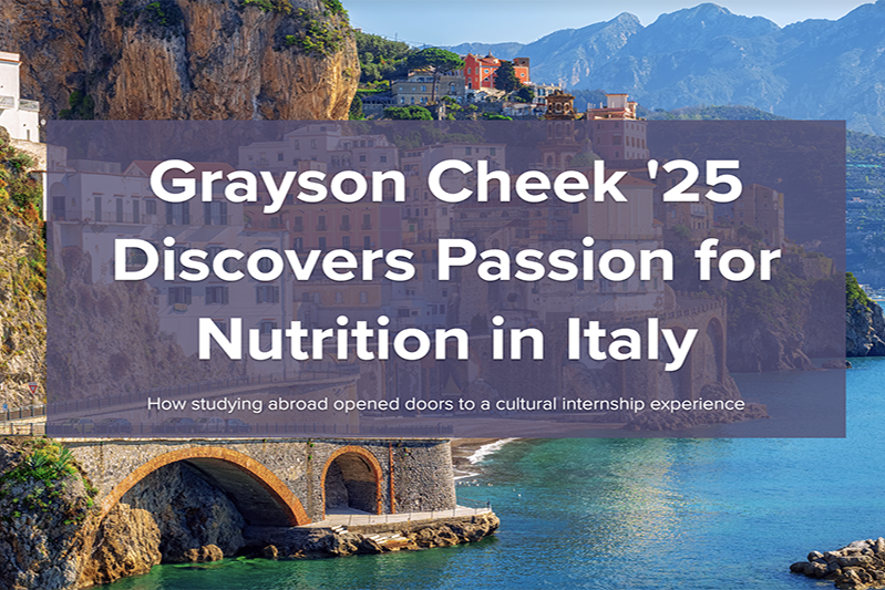 grayson's spark cover page with italy 