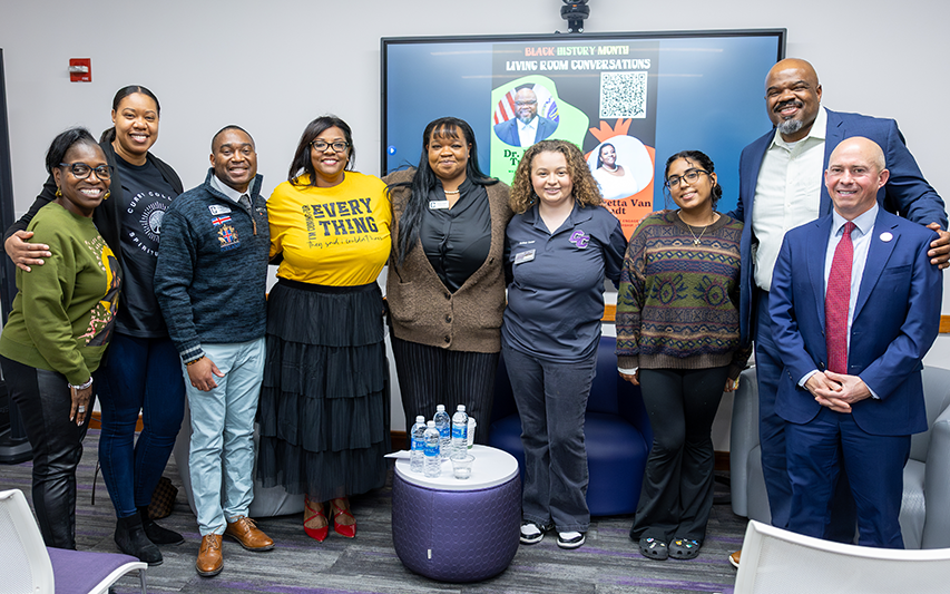 Dr. Patrick Tutwiler, Massachusetts Secretary of Education was welcomed to campus for a conversation with President Jay Gonzalez, hosted by Curry’s Diversity Center in honor of Black History Month.