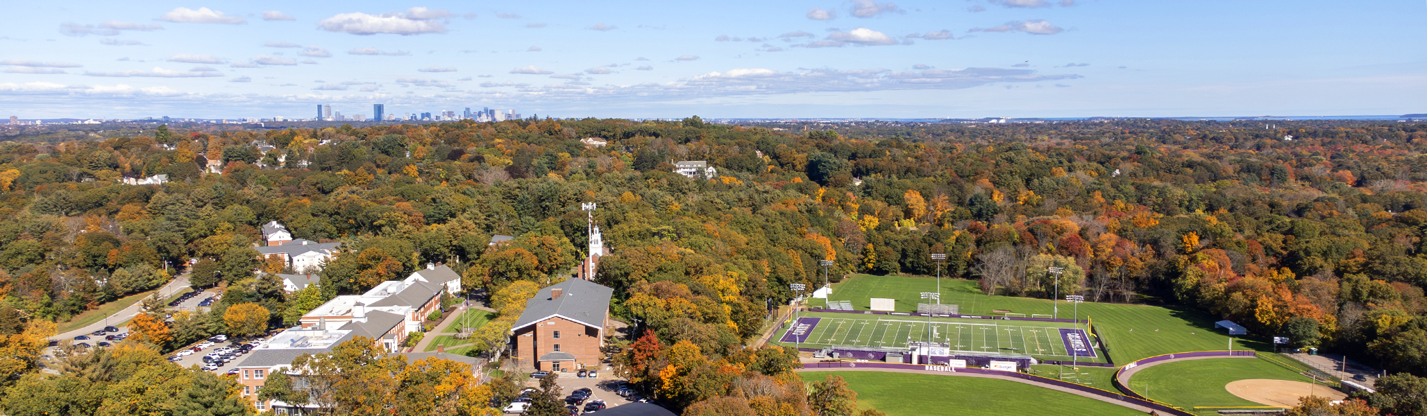Curry College Campus from Above