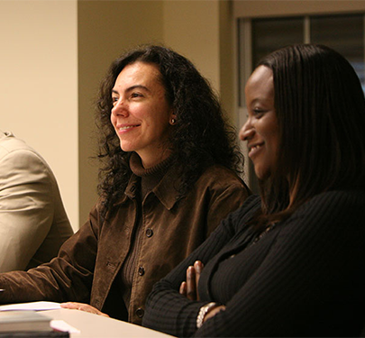 Students in a Curry College Professional Development course